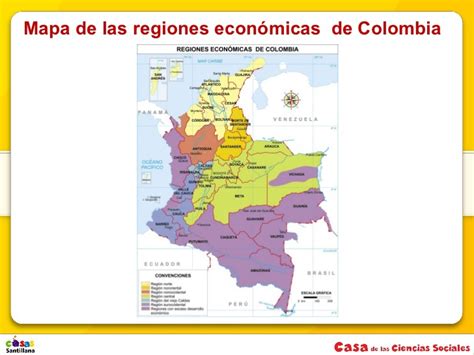 Elabore Un Mapa De Las Regiones Economicas De Colombia Por Favor