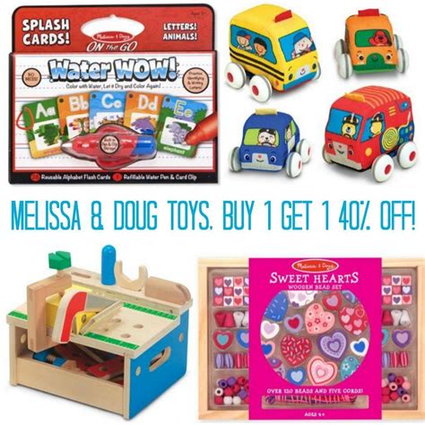 Discount Melissa And Doug Toys Buy 1 Get 1 40 Off