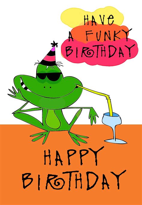 Free Printable Funky Birthday Greeting Card Birthday Card Printable