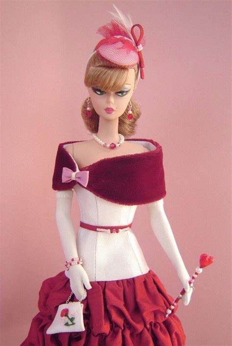 ooak fashions fo silkstone vintage barbie dolls by joby originals cocktail evening dresses