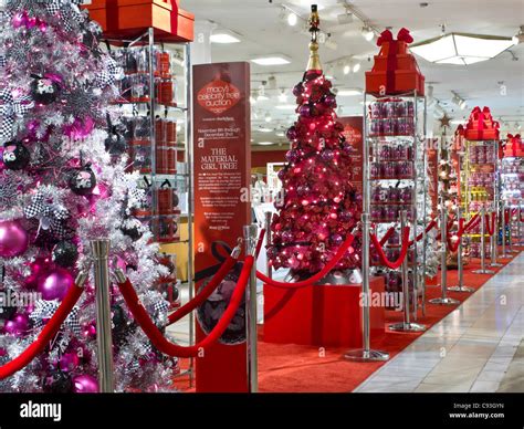 Macys Department Store Christmas Displays Nyc Stock Photo Royalty