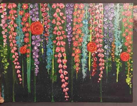 My Latest Acrylic Flower Art Painting Painting Art Projects Acrylic