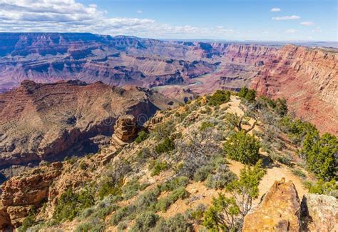 Grand Canyon South Rim Scenic Landscape Stock Image Image Of Grand