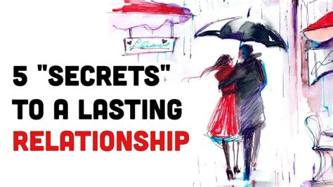 5 secrets to a lasting relationship