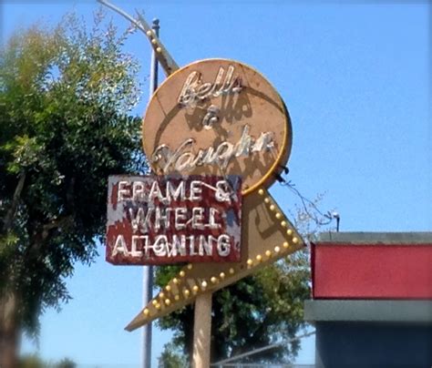 Vintage Neon Pasadena Auto Repair Shop Sign Last One On