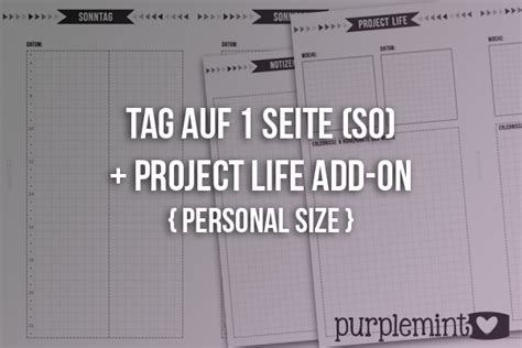 Black Planner Kit Tag Auf 1 Seite So Project Life Add On