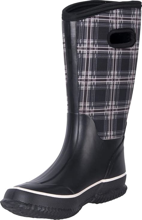 Wtw Womens Rubber Rain Boots Waterproof Insulated