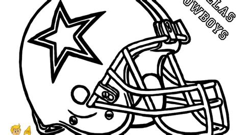 Cowboys Football Coloring Pages At Free Printable