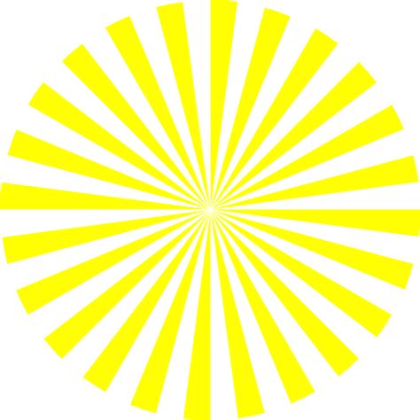 Yellow Sunburst Clip Art At Clker Com Vector Clip Art Online Royalty Free Public Domain