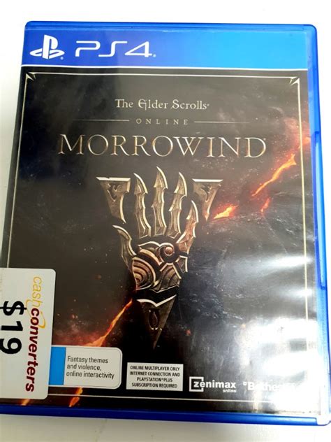 The Elder Scrolls Online Morrowind Playstation 4 Ps4 003700116602