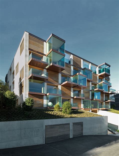 Luxury Condominium With A Facade Made Of Glass Cubes