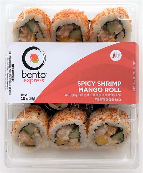 Bento Express Spicy Shrimp Mango Roll Bento Sushi Us