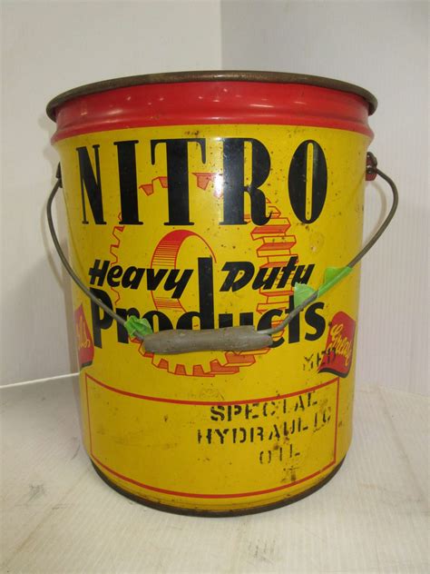 Albrecht Auctions 1950s Five Gallon Nitro Heavy Duty Products Oil Can