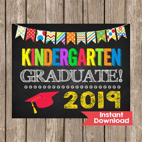 Kindergarten Graduation Signkindergarten Graduatelast Day Of