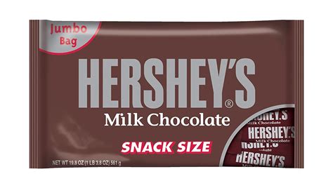 Hersheys Snack Size Chocolate Bar Milk Chocolate Candy