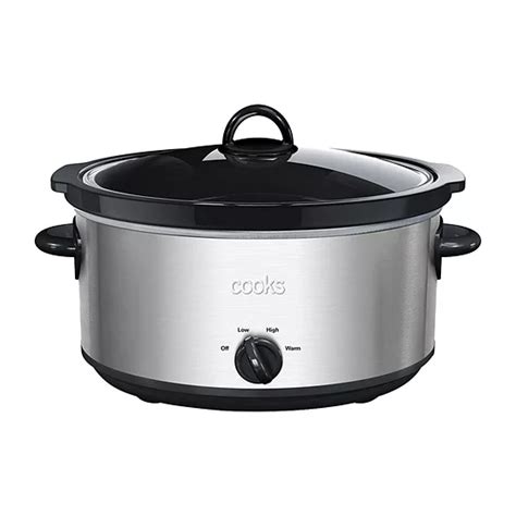 Cooks 6 Quart Slow Cooker 22319 22139c Color Brushed Stainless Jcpenney
