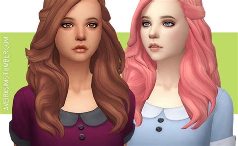 Aveira Sims 4 Wildspit S Angelic Hair V2 Recolor Sims Otosection