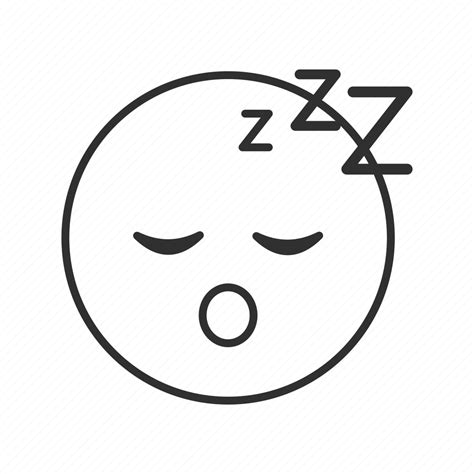 Sleepy Smiley Face Sketch Coloring Page