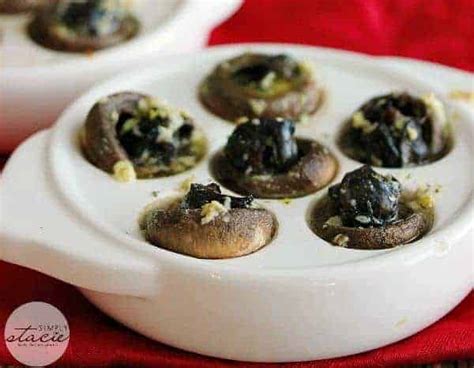 Escargots In Mushroom Caps With Garlic Butter Simply Stacie