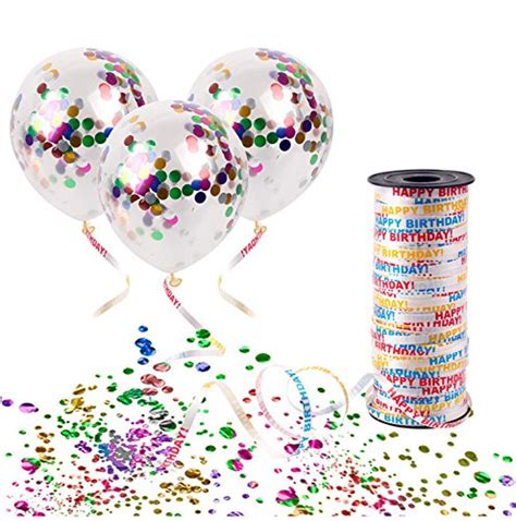 Party Propz Happy Birthday Balloon Curling Ribbons 90meters For