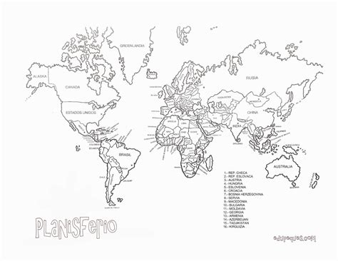 Edupeques Mapa Mundo O Planisferios