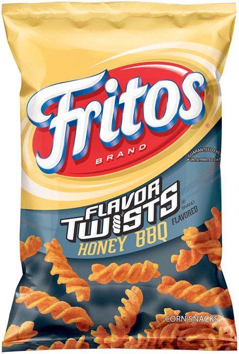 Fritos Flavor Twists Honey Bbq Flavored Corn Snacks 10 Oz —