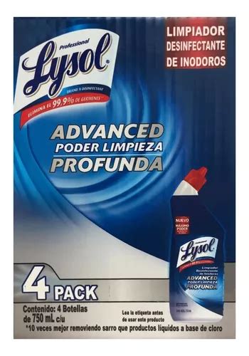 Limpiador Para Inodoro Lysol Desinfectante 4pz De 750 Ml Cu En Venta
