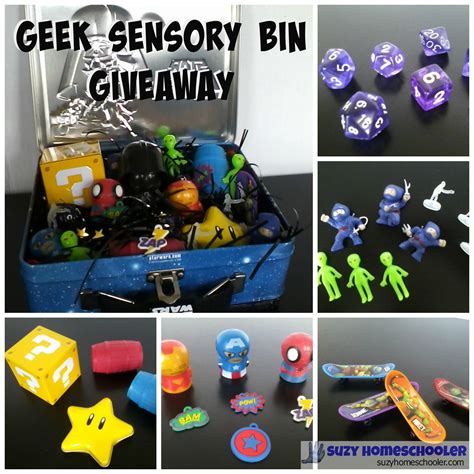 Geek Sensory Bin Giveaway And Other Geeky Prizes Suzy