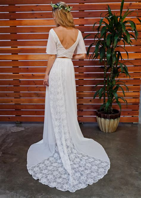 Shop the top 25 most popular 1 at the best prices! Camelia 2-Piece Bohemian Wedding Dress | Dreamers and Lovers