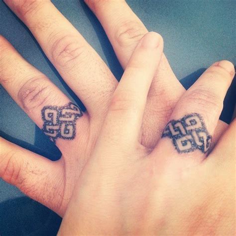 While a mr. tattoo on the husband's finger would be the perfect match, this idea is also a nice one for those who may have a partner who is uncomfortable with getting inked, as it also. 78 Wedding Ring Tattoos Done To Symbolize Your Love