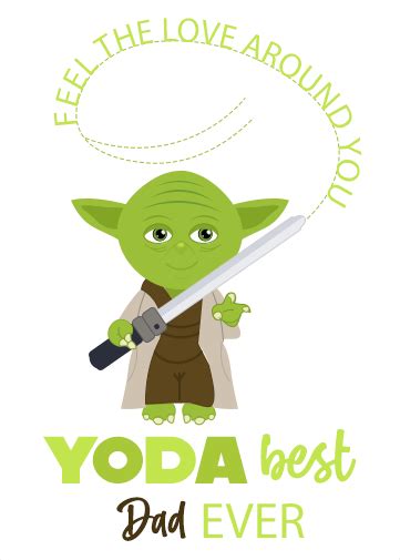 Yoda Fathers Day Card Shop From Our Collection Of Crazecards