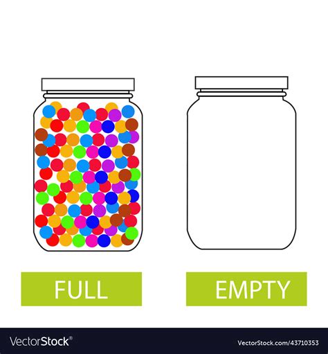 Full And Empty Clipart