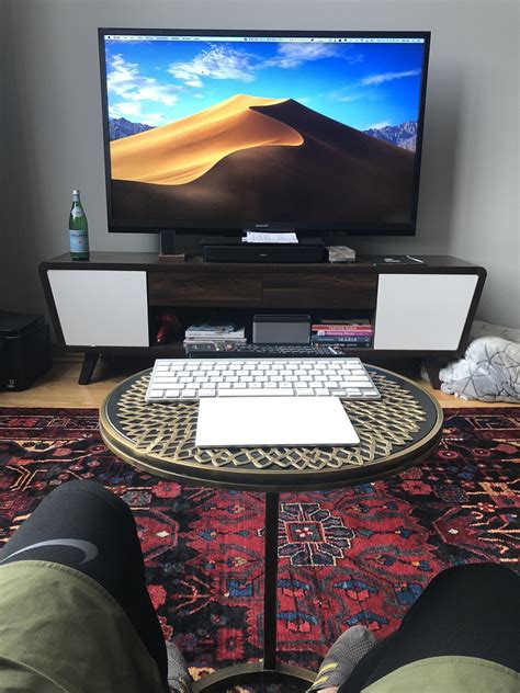 Minimalist Home Setup With Macmini And Tv As A Monitor Homescreens