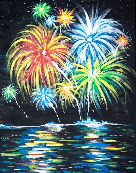 Pin By Jk Smiling On Colour Mixing Fireworks Art Firework Painting