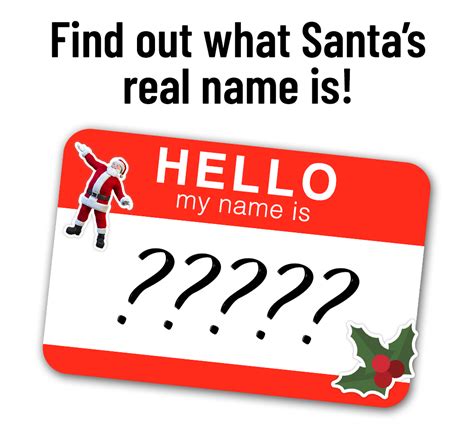 What Is Santa Claus Real Name The Elf On The Shelf