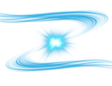Blue Magic Spirals With Sparkles Blue Light Effect Glitter Particles