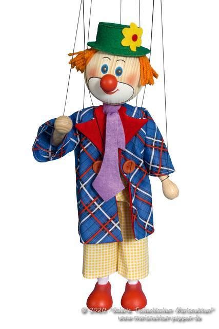 Buy Wood Marionette Clown Ma252 Gallery Czech Puppets And Marionettes