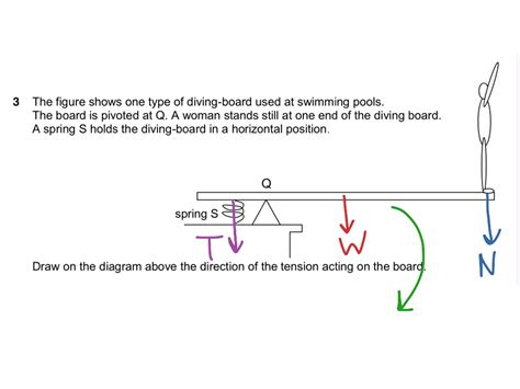 Tension Of Spring On Diving Board Physics Dynamics Showme