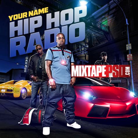 Mixtape Cover Template Hip Hop Radio 33 Graphic Design Mixtapepsdscom