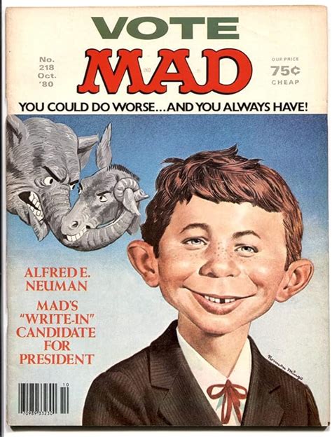Mad Magazine 218 1980 Presidential Election Cover Vg