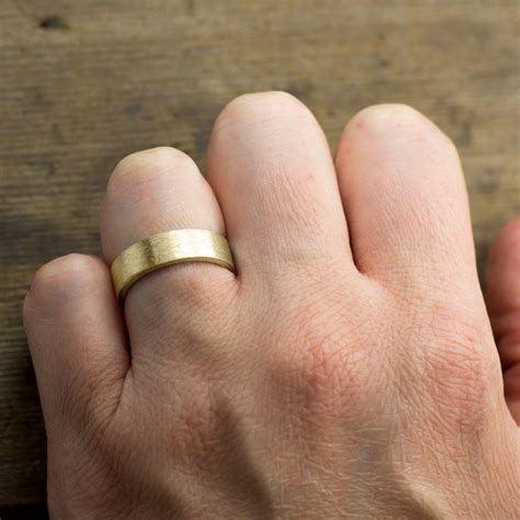 White Gold Wedding Rings For Men On Finger