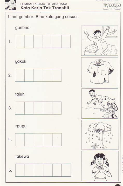 Kata kerja tak transitif ialah segala perbuatan yang dilakukan oleh pembuat itu sendiri kepada diri pembuat itu sendiri, tidak kepada benda atau orang lain. ღ(｡ ‿ ｡)ღ ♥ WELCOME TO MY BLOG ღ(｡ ‿ ｡)ღ ♥: Latihan kerja ...