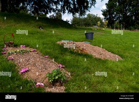 Graves In A Natural Burial Ground Stock Photo Alamy