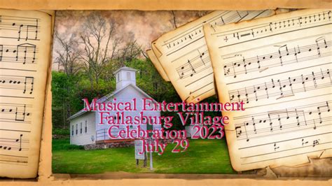 Village Celebration Musical Entertainment Fallasburg Historical Society