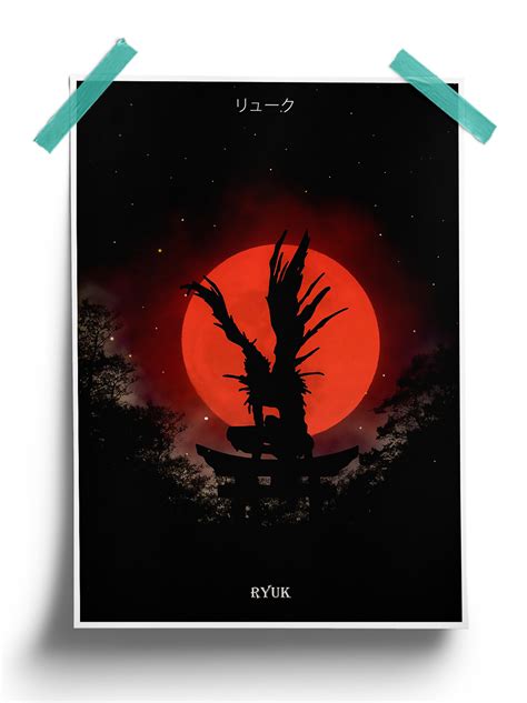 Buy Death Note Minimalist Ryuk Anime Poster 1560