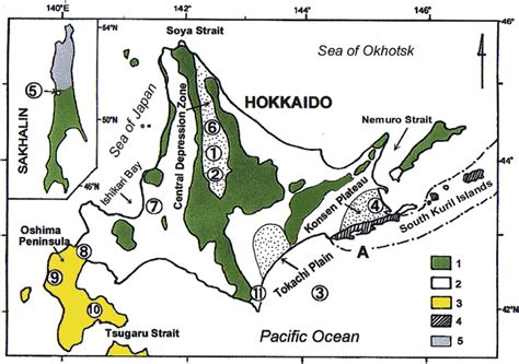 Descriptionlarge map of hokkaido within japan.png. Vegetation map of Hokkaido (Ito et al., 1982) and Sakhalin (Krestov,... | Download Scientific ...