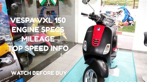 With vespa vxl 150, they are reviving the 150 cc scooter segment. VESPA VXL 150 | PRICE | MILEAGE | TOP SPEED INFO ...