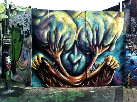 Surreal Street Art Graffiti Tagging Bristol At Noise Of Art