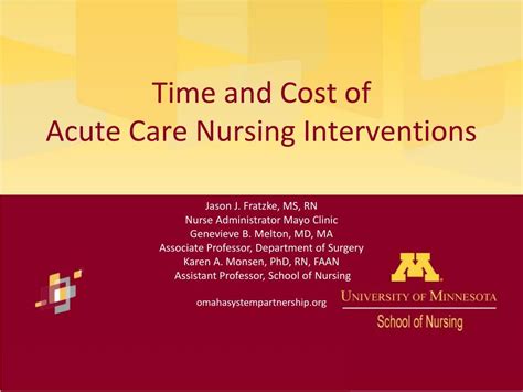 Ppt Time And Cost Of Acute Care Nursing Interventions Powerpoint