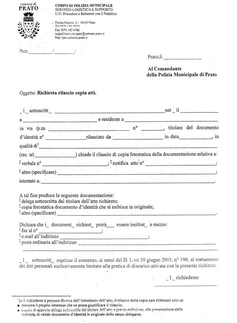 Nel caso in cui si rimanga coinvolti, senza colpa, in un incidente stradale, una delle prime cose da fare è di certo quella di informare la vedi anche: Richiesta documento Polizia Municipale Prato | Stefano ...